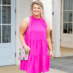 Weekend Wardrobe Dress, Fuchsia