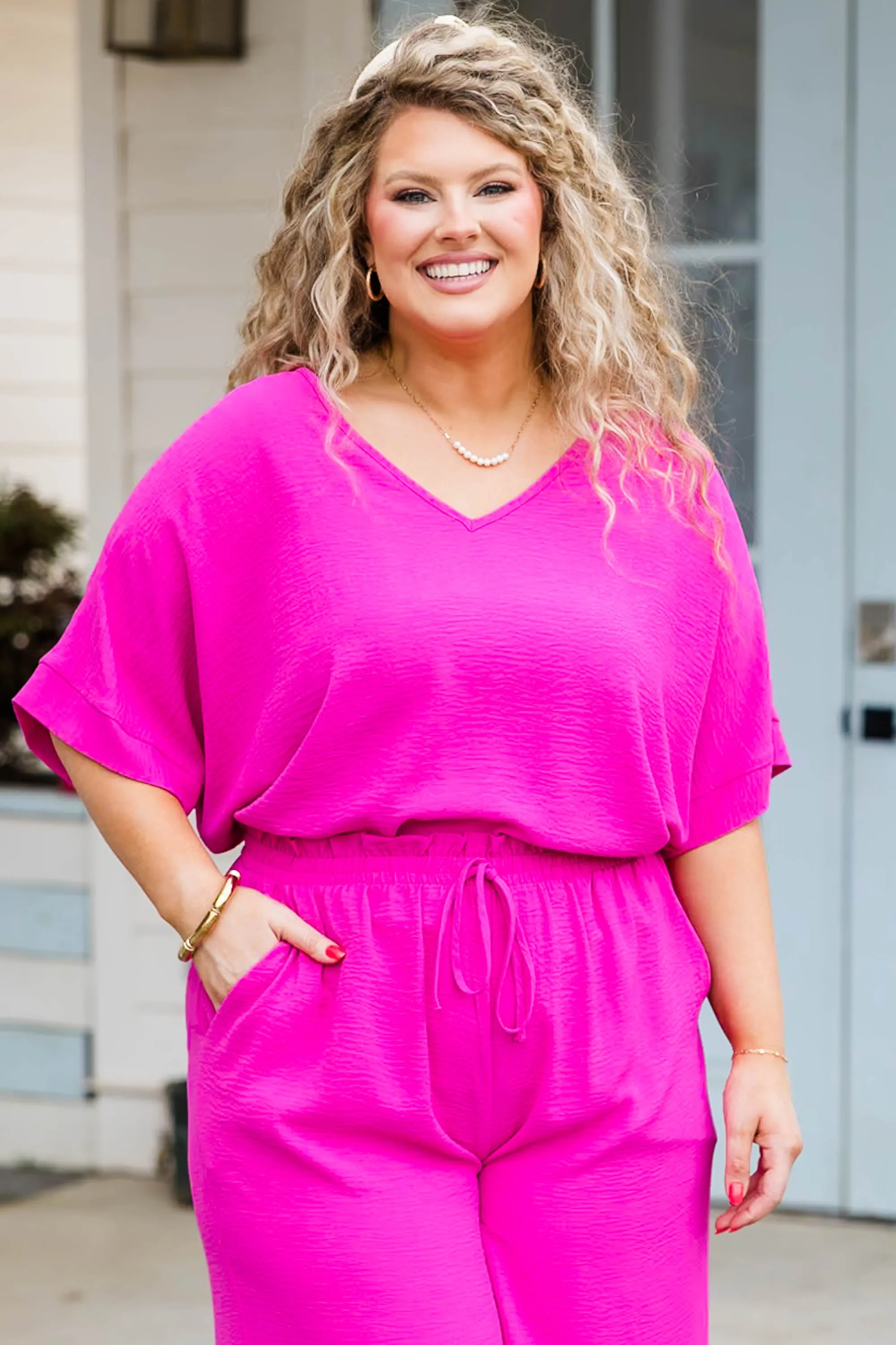 Weekend Wardrobe Top, Fuchsia