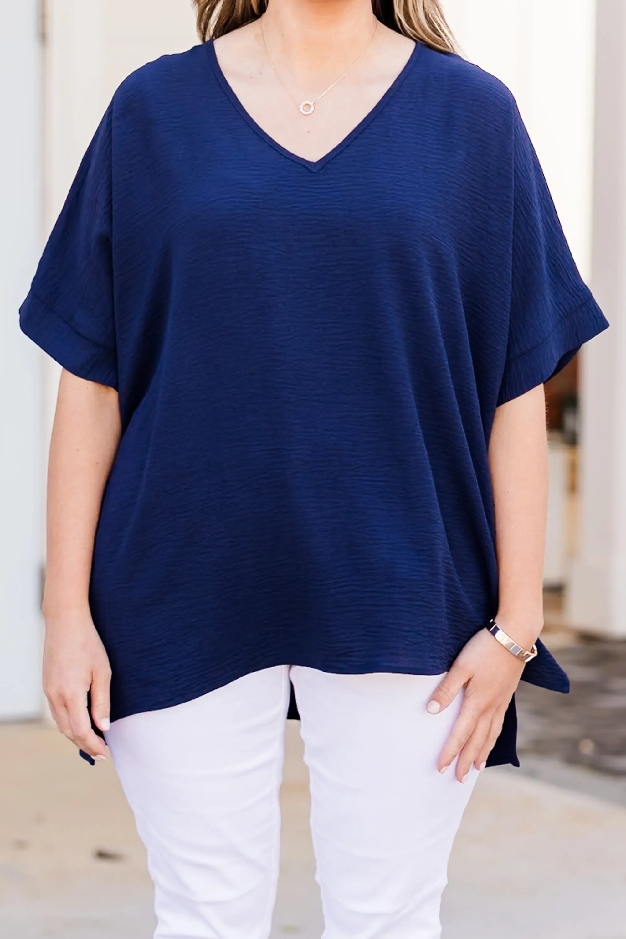 Weekend Wardrobe Top, Navy Blue