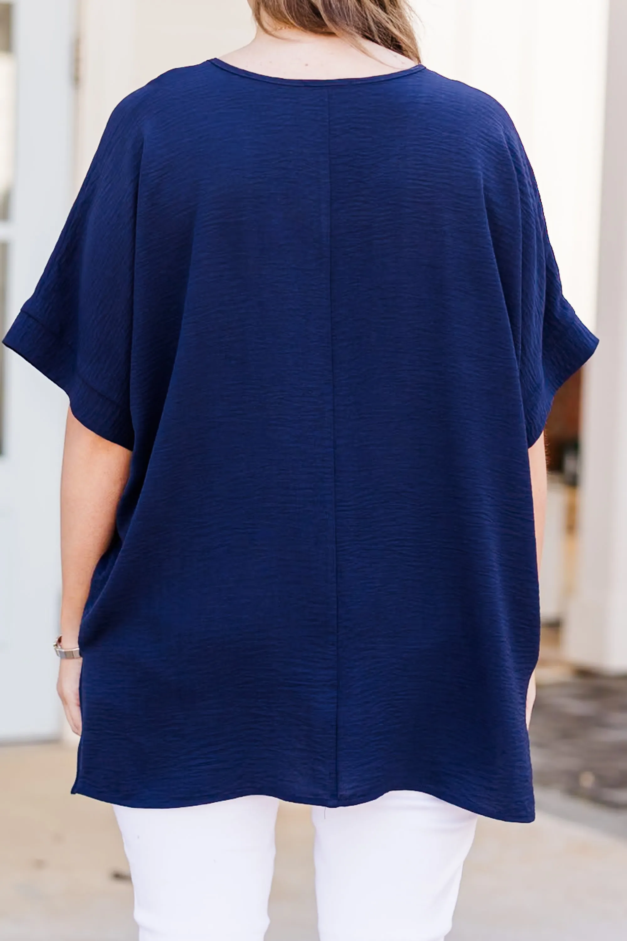 Weekend Wardrobe Top, Navy Blue