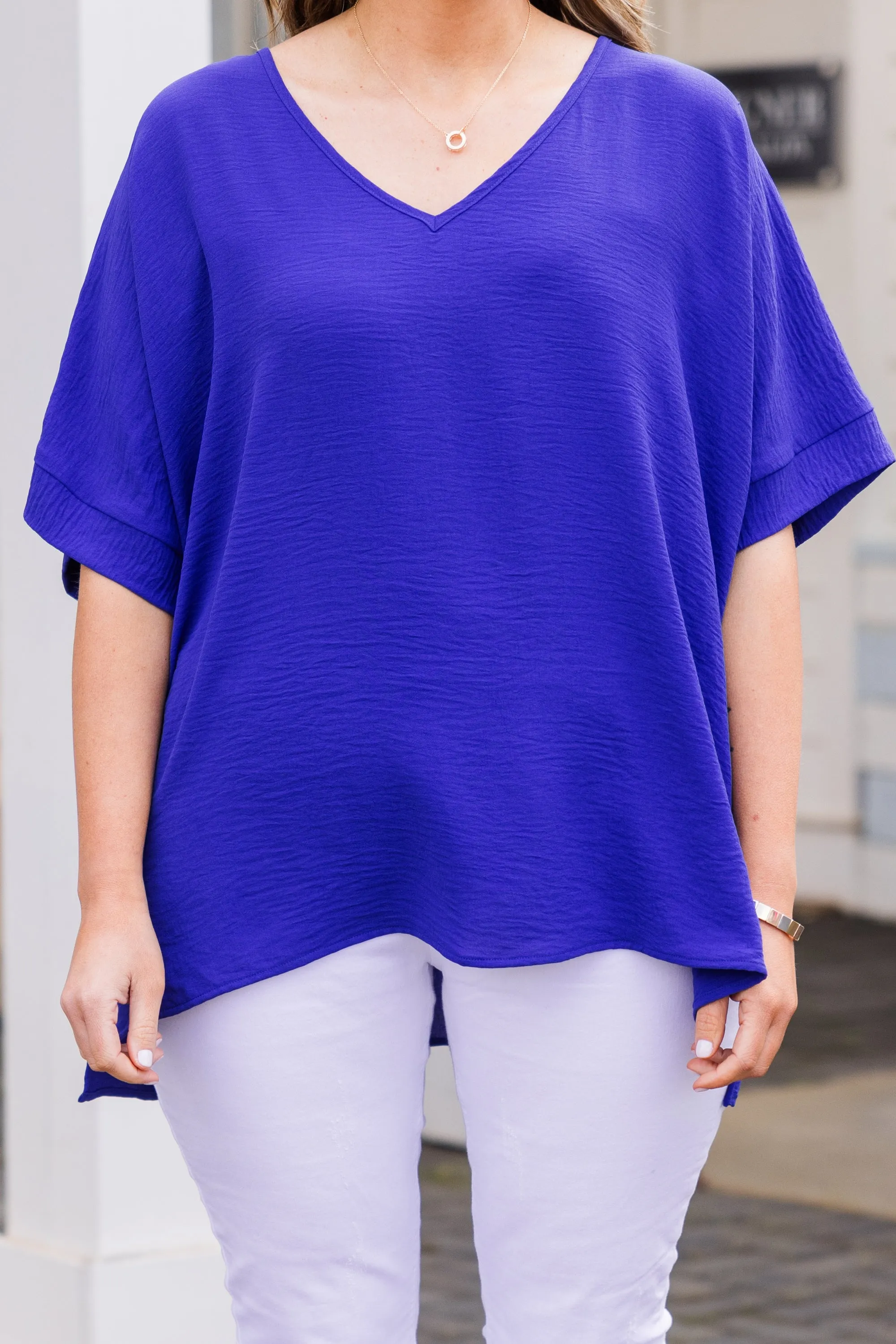 Weekend Wardrobe Top, Royal Blue