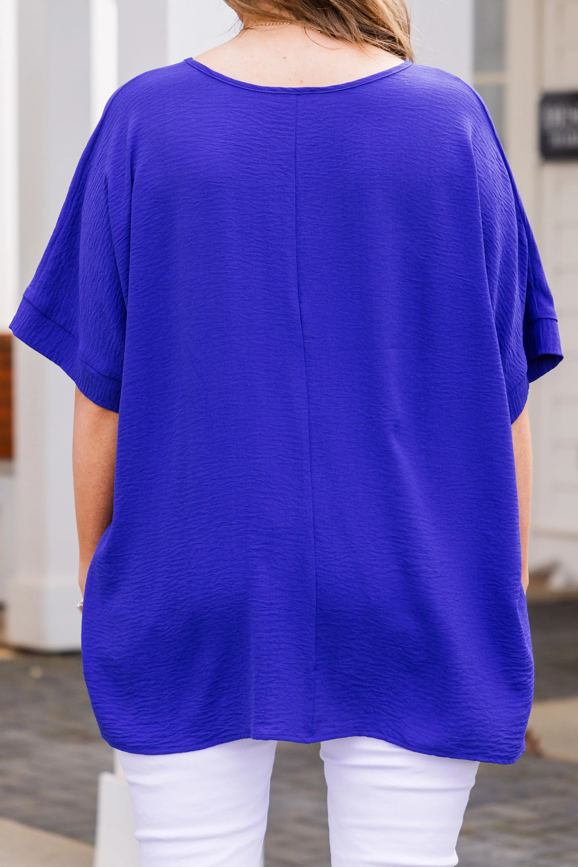 Weekend Wardrobe Top, Royal Blue