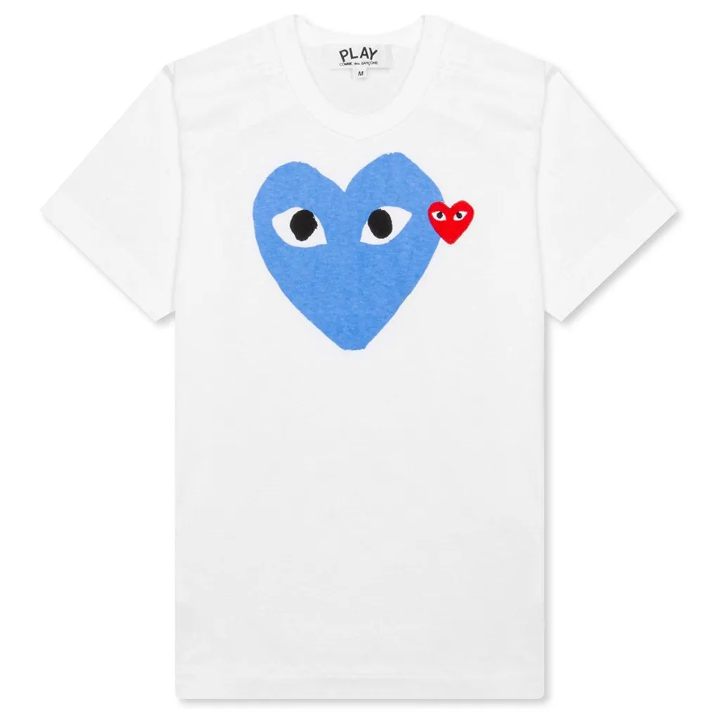 Women's Colored Heart Tee - Blue