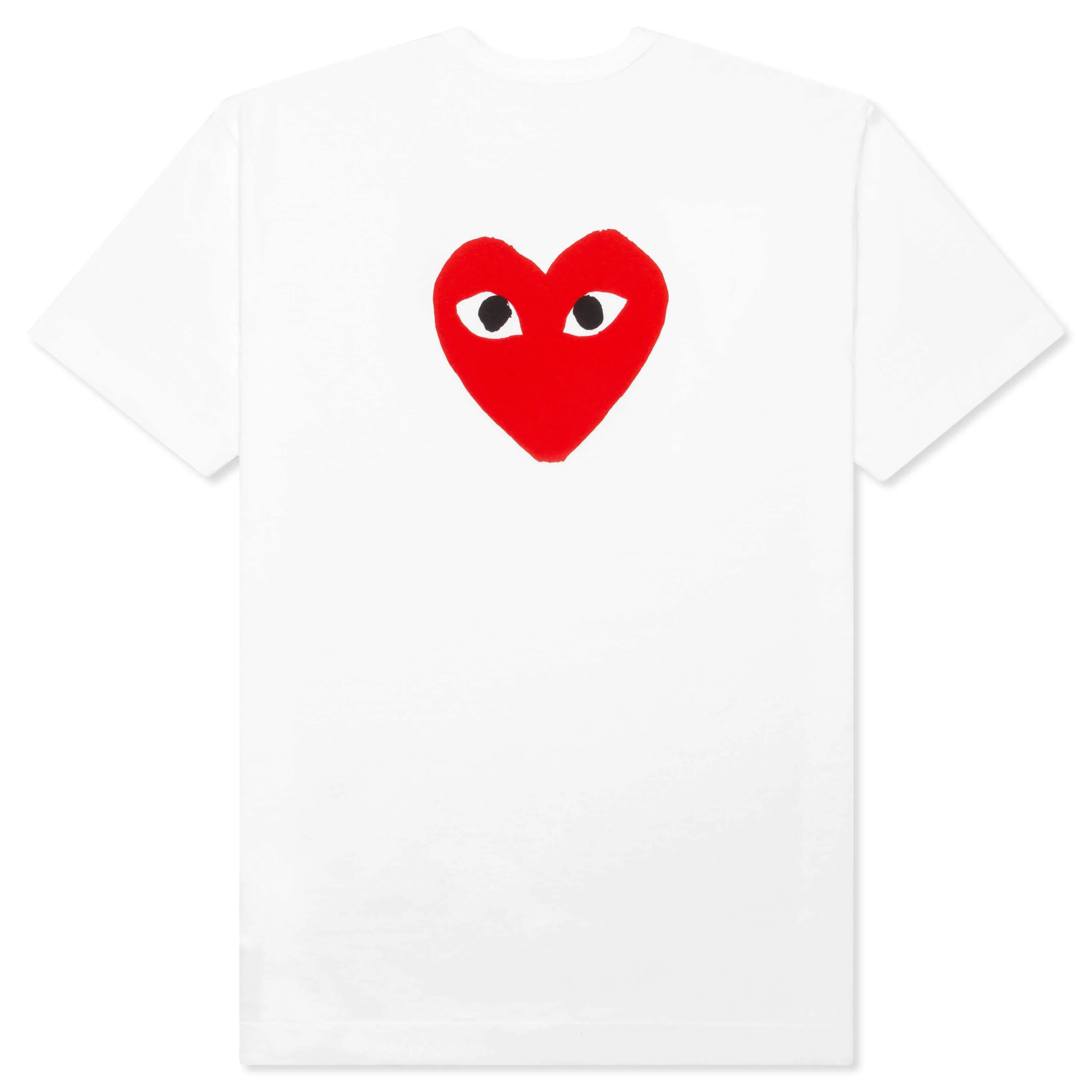 Women's Red Emblem No Eyes T-Shirt - White