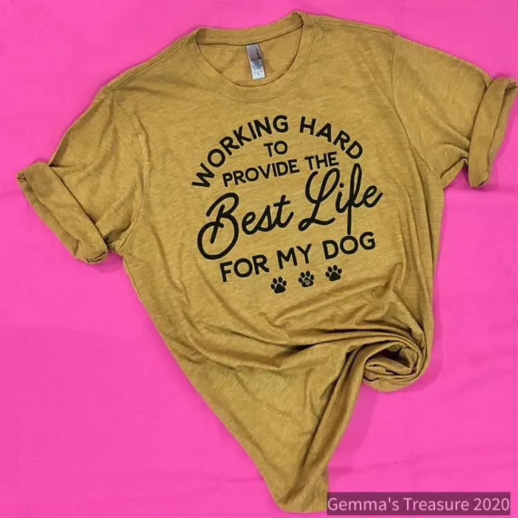 Working Hard Dog Mom Tee