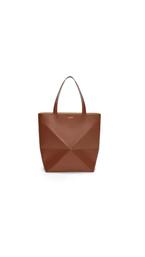 XL Puzzle Fold Tote  - Brownie