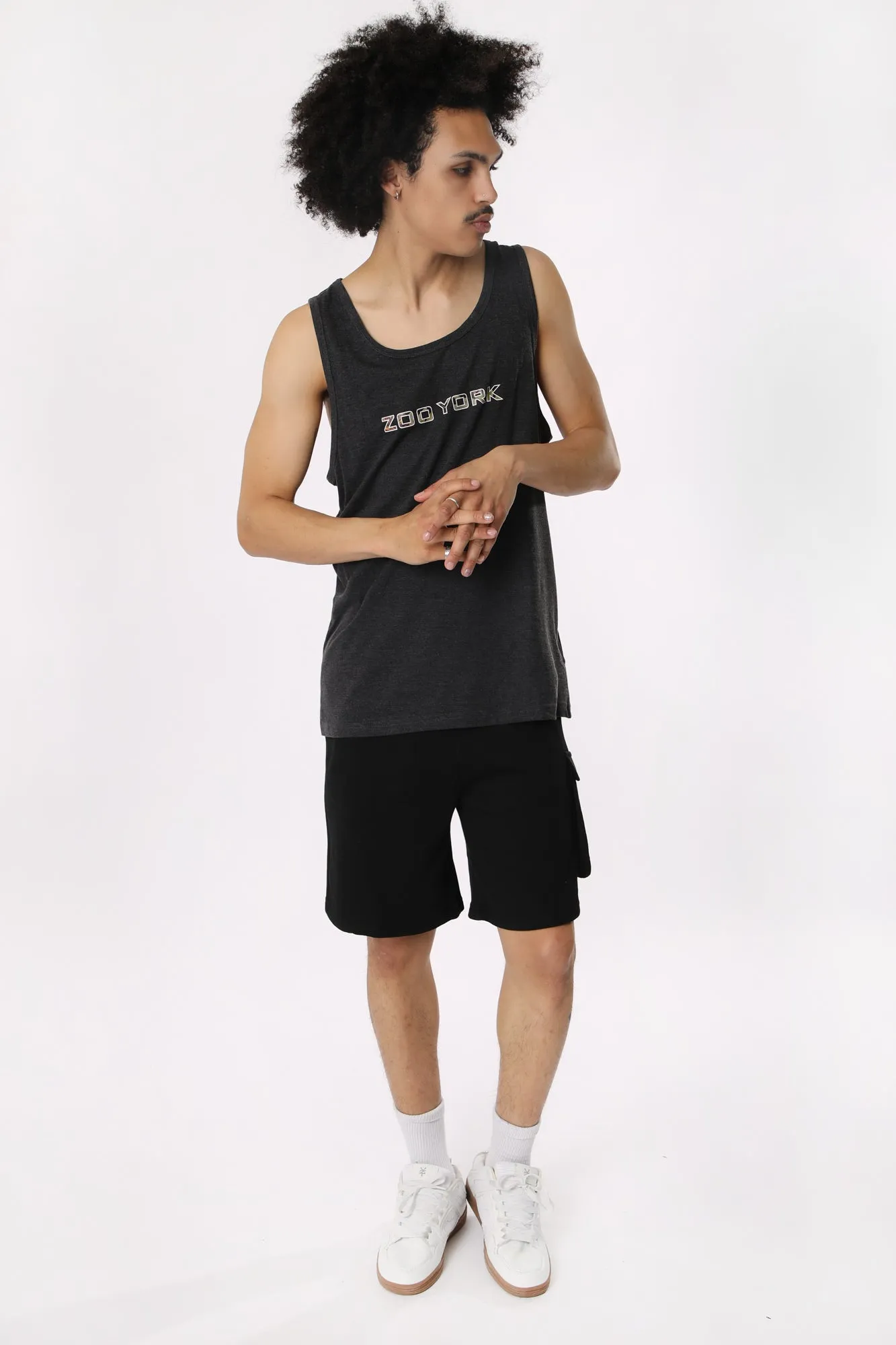 Zoo York Mens Tropical Logo Tank Top