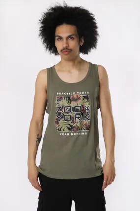 Zoo York Mens Tropical Logo Tank Top